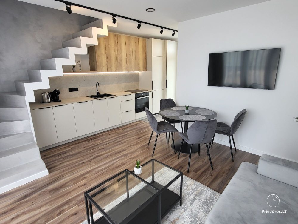 New cottage with spacious terrace up to 6 persons in Kunigiskiai