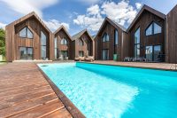 Jūržolė Home twins 1-2 – Kunigiškiai – two six-person cottages with a yard pool, sea 600m