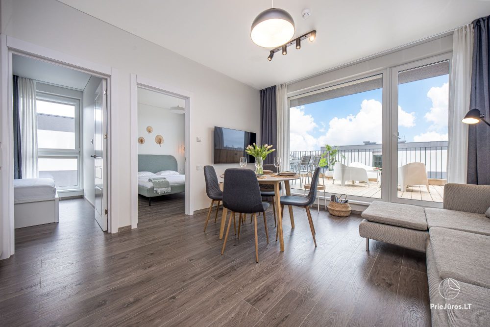 Kopa home – My Sea 2, Kunigiškiai. 2-bedroom apartments with terrace, complex with pool, entertainment