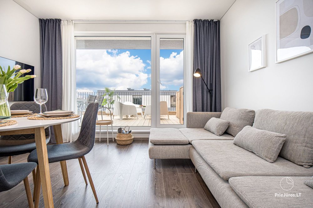 Kopa home – My Sea 2, Kunigiškiai. 2-bedroom apartments with terrace, complex with pool, entertainment