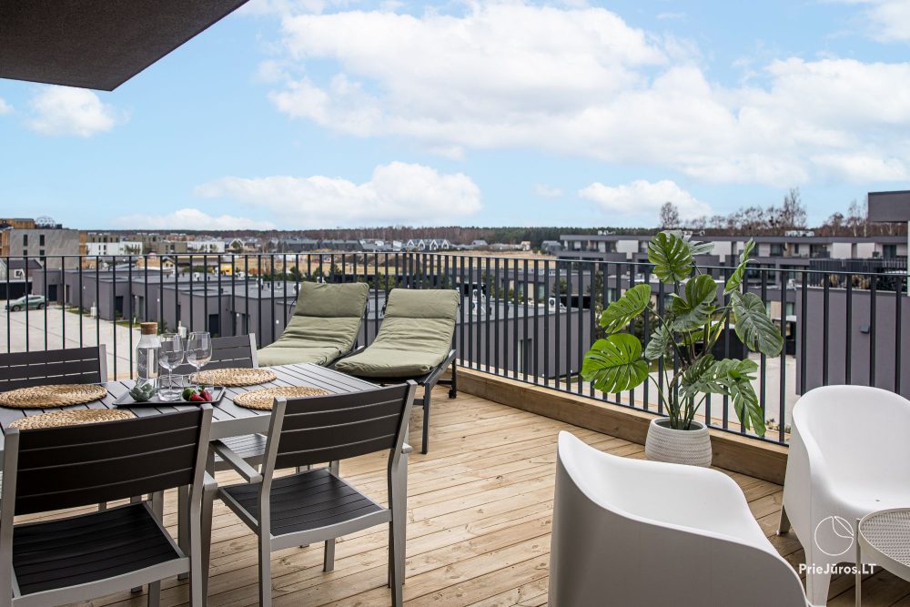 Kopa home – My Sea 2, Kunigiškiai. 2-bedroom apartments with terrace, complex with pool, entertainment