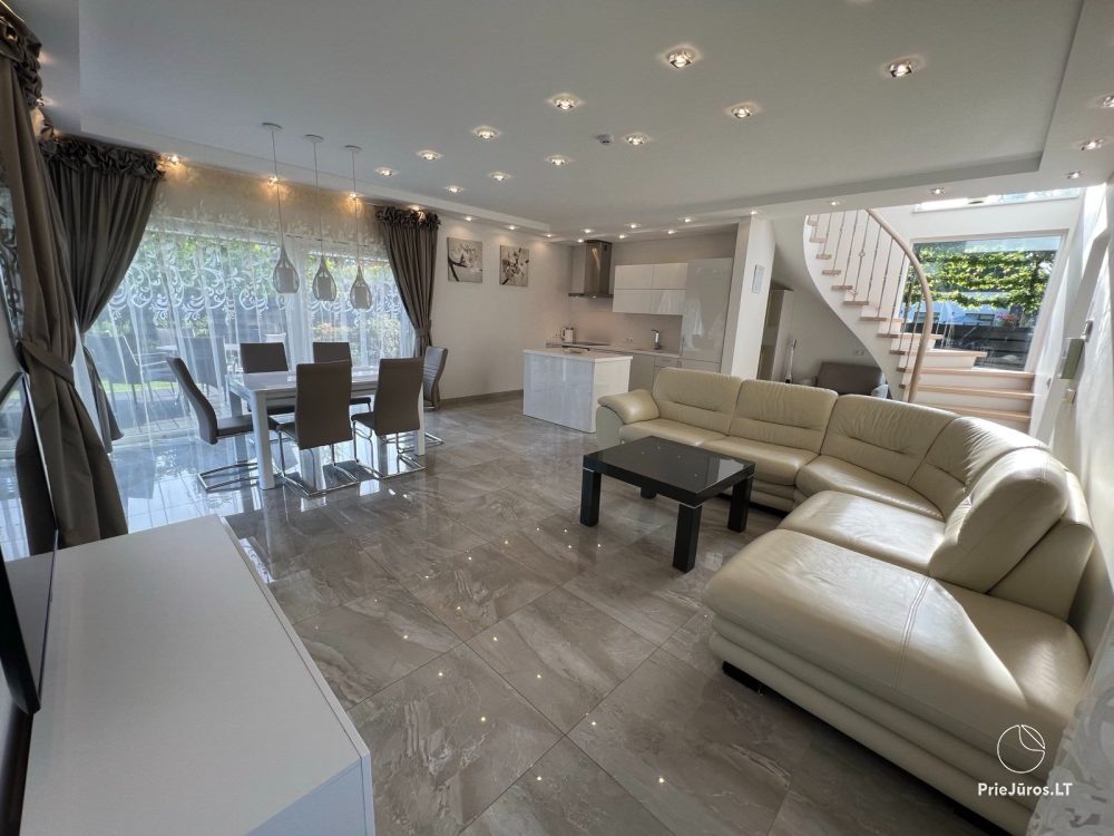 Villa for rent in complex Gintarine smilga. Pool in the yard, 400 meters to the sea