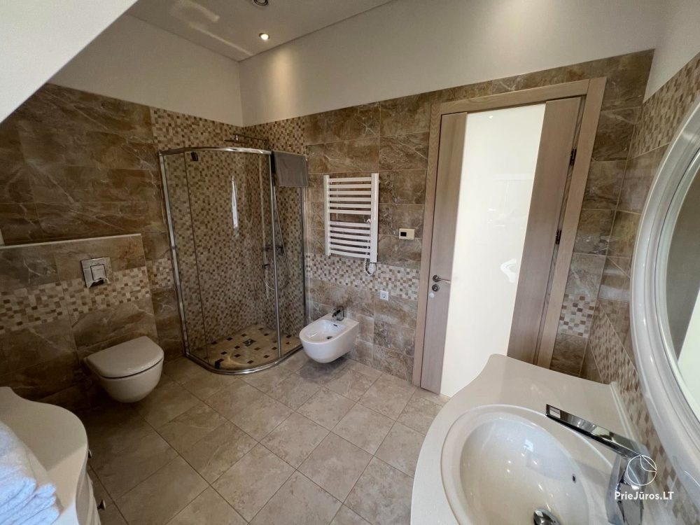 Villa for rent in complex Gintarine smilga. Pool in the yard, 400 meters to the sea