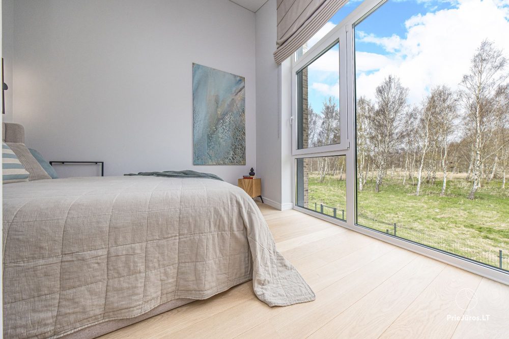 Fabula home - Monciškės - 2-bedroom, spacious cottage with a terrace for four, in the new J7 Beržas complex with pools, saunas, and barbecue