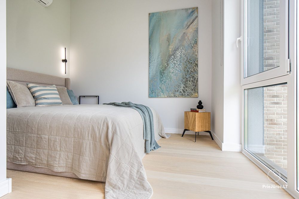 Fabula home - Monciškės - 2-bedroom, spacious cottage with a terrace for four, in the new J7 Beržas complex with pools, saunas, and barbecue