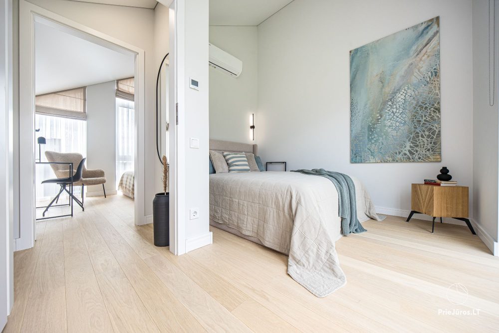 Fabula home - Monciškės - 2-bedroom, spacious cottage with a terrace for four, in the new J7 Beržas complex with pools, saunas, and barbecue