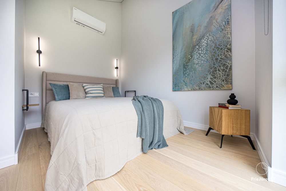 Fabula home - Monciškės - 2-bedroom, spacious cottage with a terrace for four, in the new J7 Beržas complex with pools, saunas, and barbecue