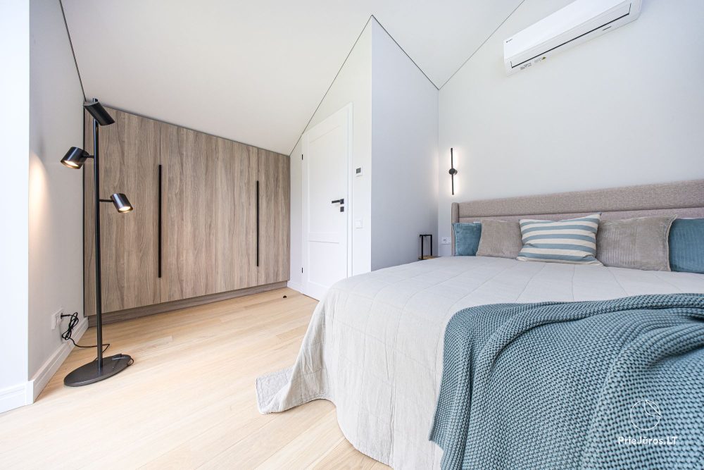 Fabula home - Monciškės - 2-bedroom, spacious cottage with a terrace for four, in the new J7 Beržas complex with pools, saunas, and barbecue