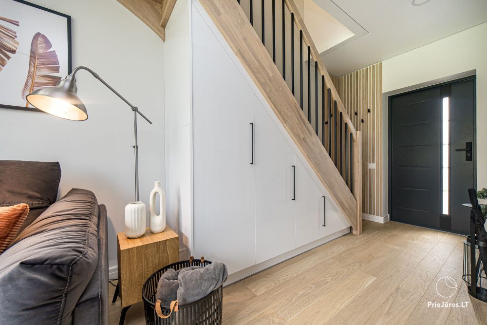 Fabula home - Monciškės - 2-bedroom, spacious cottage with a terrace for four, in the new J7 Beržas complex with pools, saunas, and barbecue