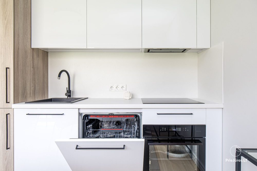 Fabula home - Monciškės - 2-bedroom, spacious cottage with a terrace for four, in the new J7 Beržas complex with pools, saunas, and barbecue