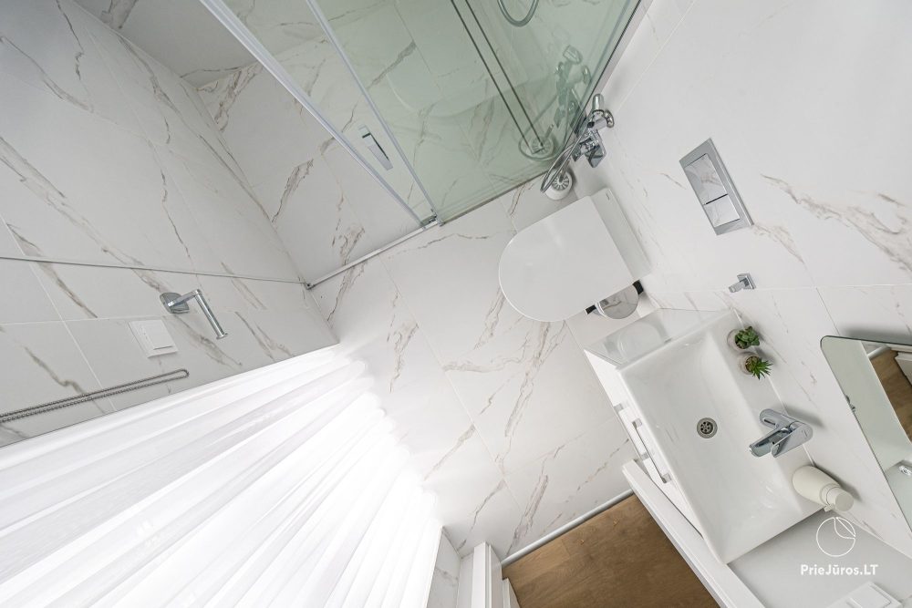 Fabula home - Monciškės - 2-bedroom, spacious cottage with a terrace for four, in the new J7 Beržas complex with pools, saunas, and barbecue