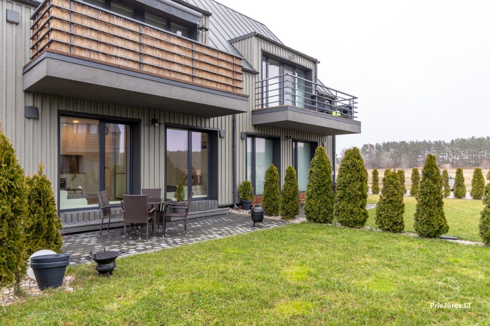 Apartment with heated pool and large terrace in Kunigiskiai. 800 meters to the sea