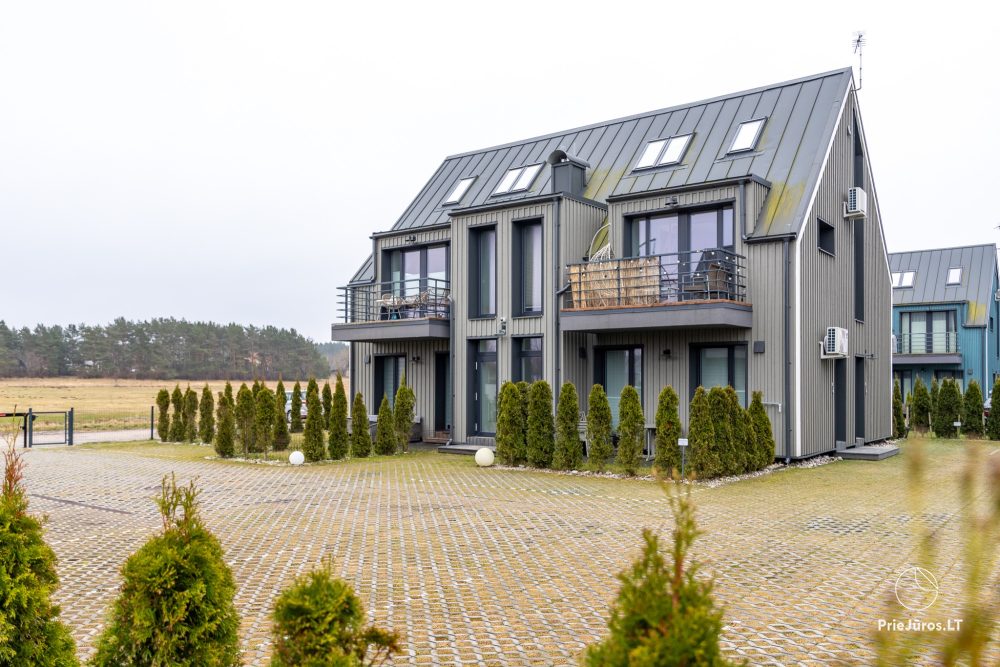 Apartment with heated pool and large terrace in Kunigiskiai. 800 meters to the sea