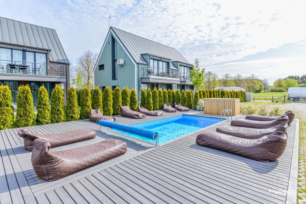 Apartment with heated pool and large terrace in Kunigiskiai. 800 meters to the sea - 1