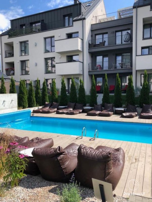 Apartment with the view to the pool and terrace in Palanga, in complex Maluno vilos