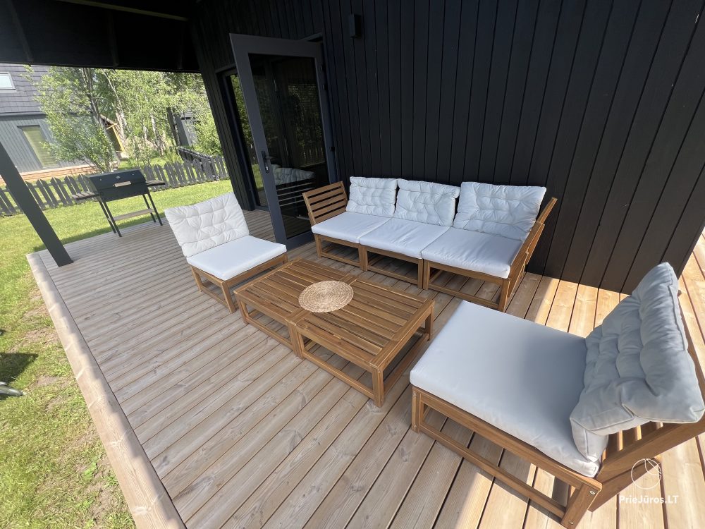 Spacious (80 sq.m) three bedroom house in Sventoji. For 2-3 families, up to 10 persons