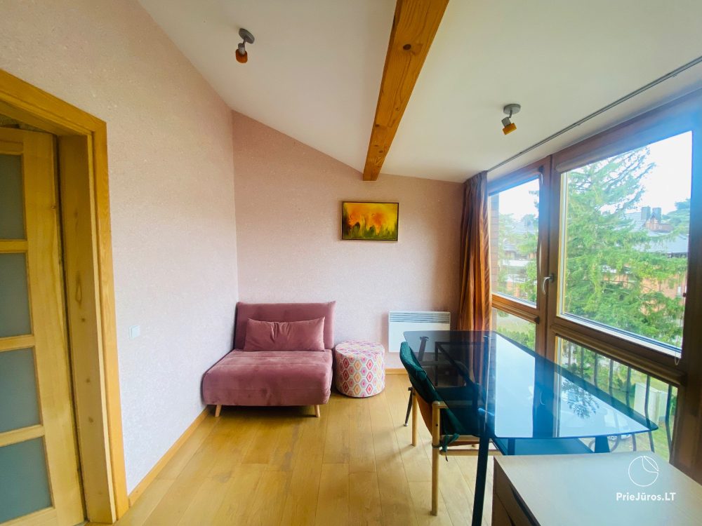 Flat Birute for rent in Palanga, in Birutes avenue, next to the Botanical park