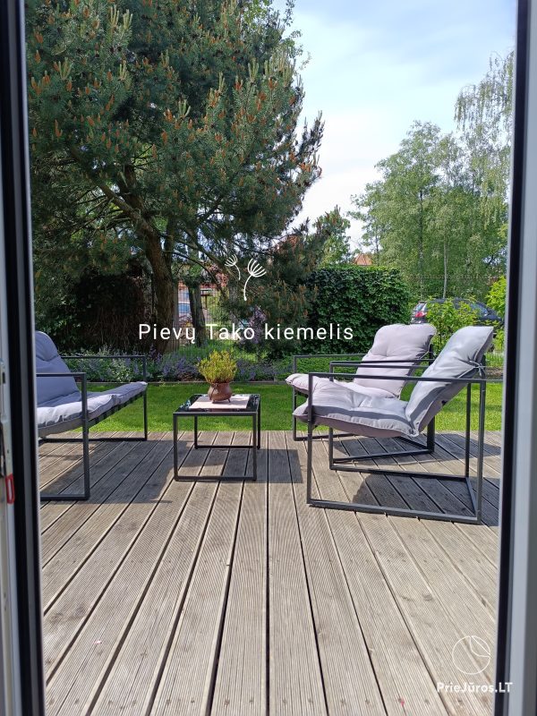 Apartments with a private yard in the center of Klaipėda