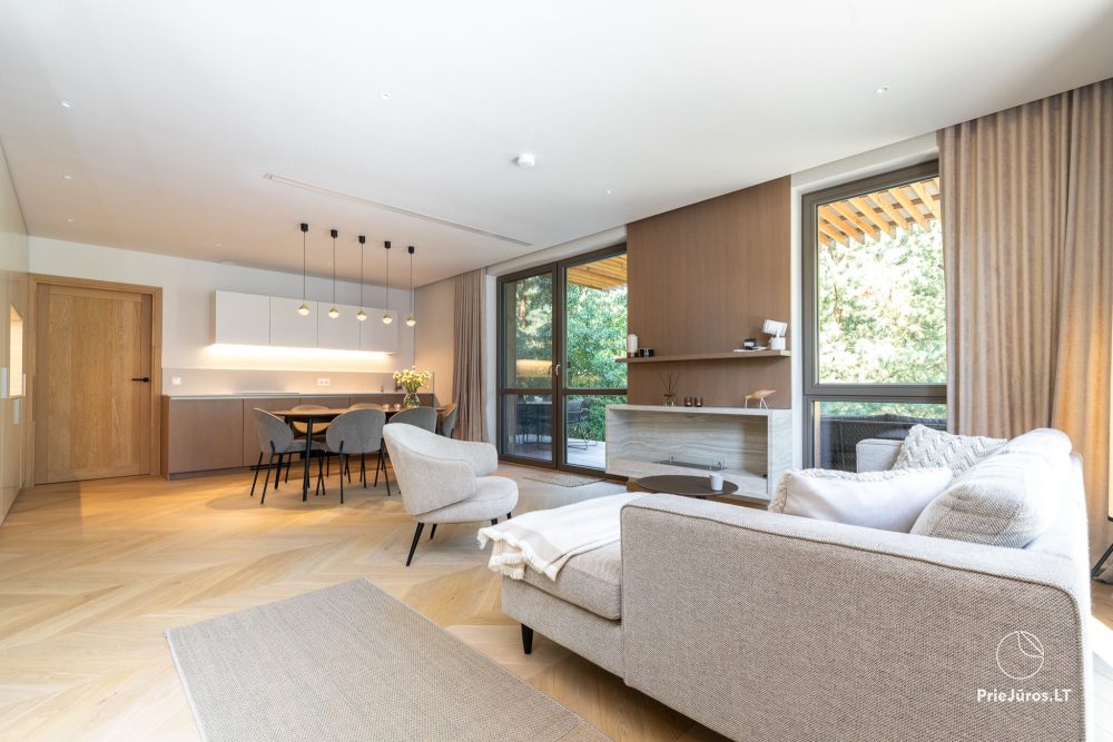 Modern 4-room apartment in Nida for up to 5 guests