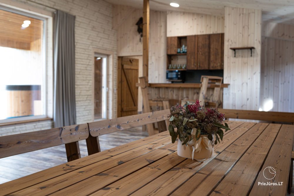 Accommodation near the river Akmena