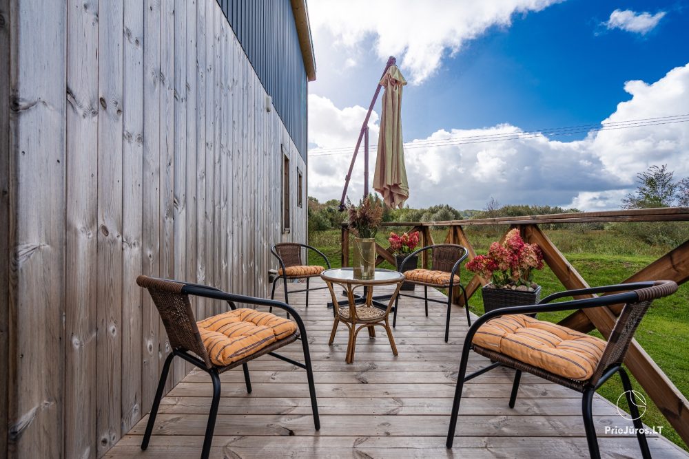 Accommodation near the river Akmena