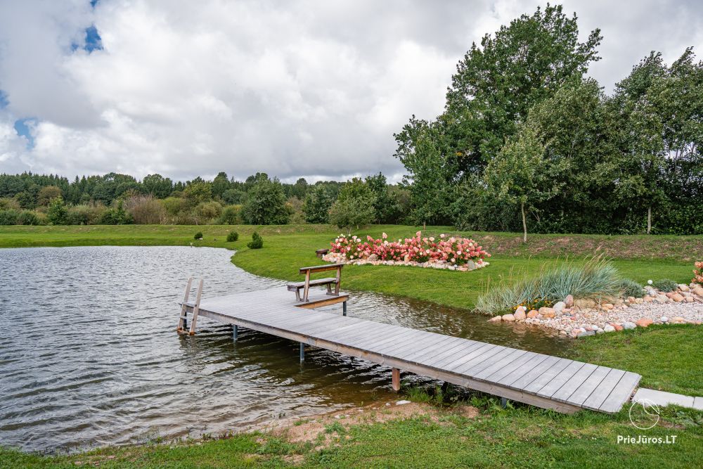 Accommodation near the river Akmena