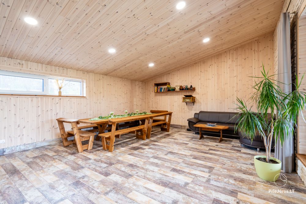 Accommodation near the river Akmena