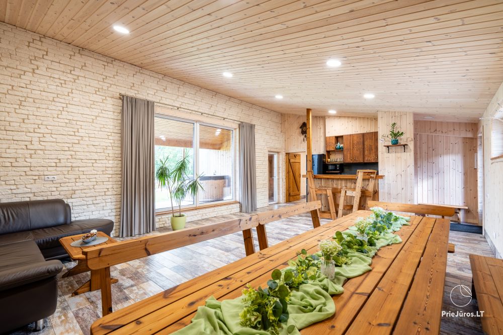 Accommodation near the river Akmena