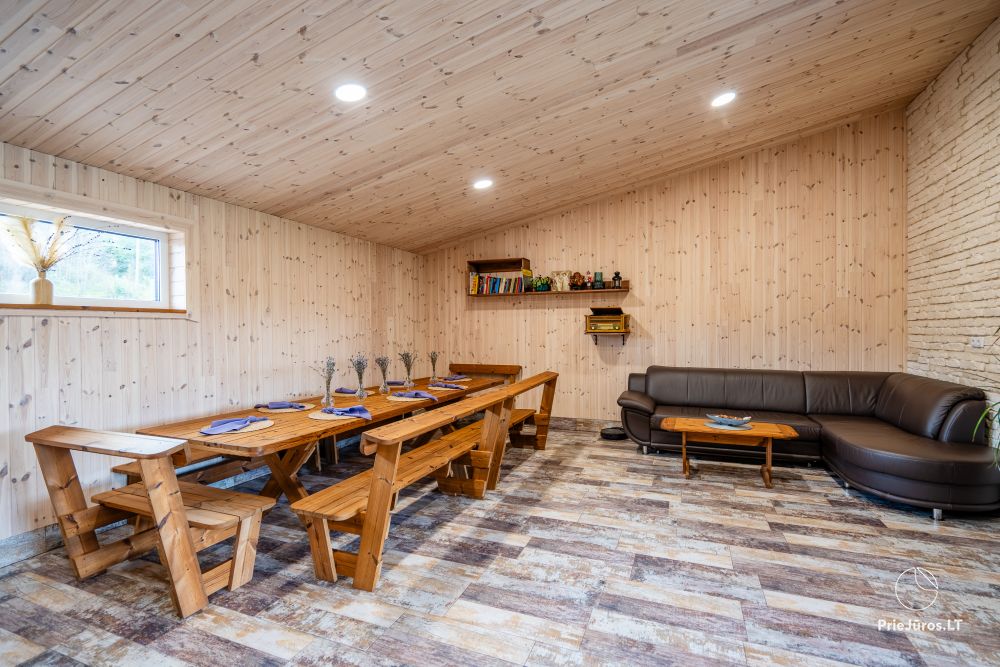 Accommodation near the river Akmena