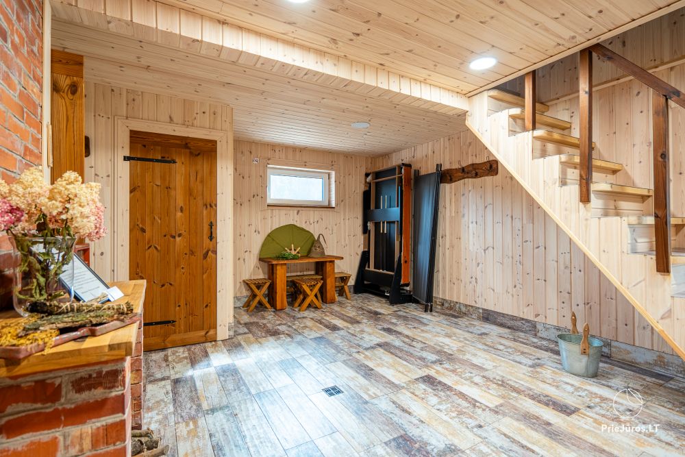 Accommodation near the river Akmena