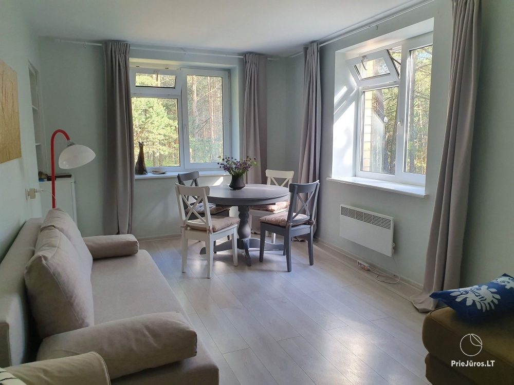 2-room apartments in Nida near the forest, private entrance, courtyard