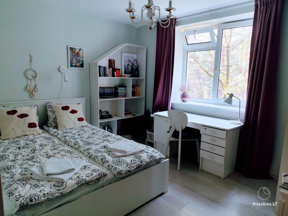 2-room apartments in Nida near the forest, private entrance, courtyard