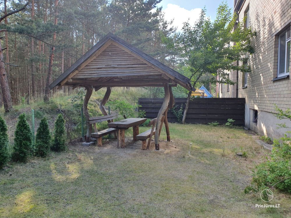 2-room apartments in Nida near the forest, private entrance, courtyard