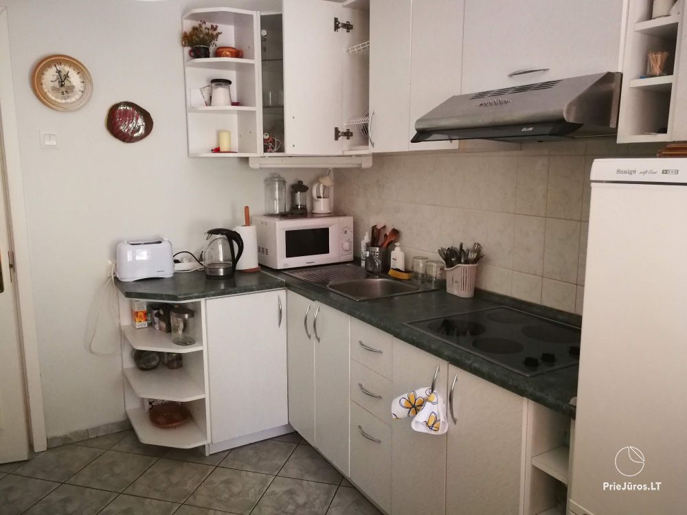 2-room apartments in Nida near the forest, private entrance, courtyard