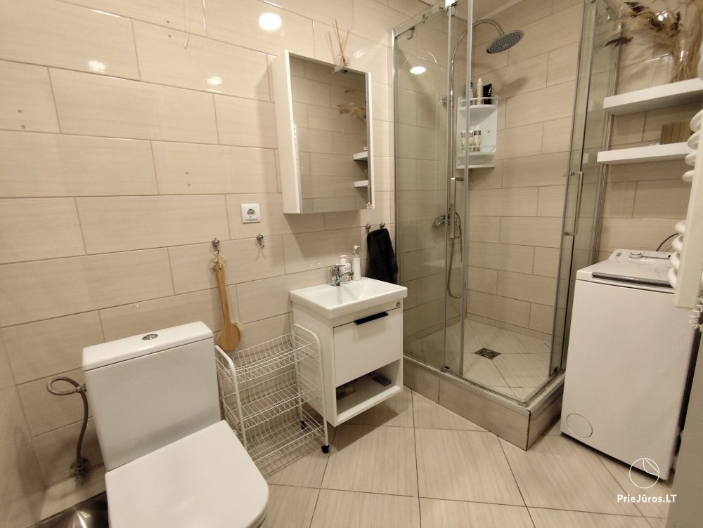2-room apartments in Nida near the forest, private entrance, courtyard