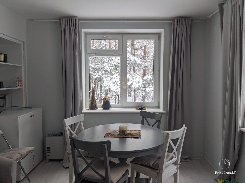 2-room apartments in Nida near the forest, private entrance, courtyard