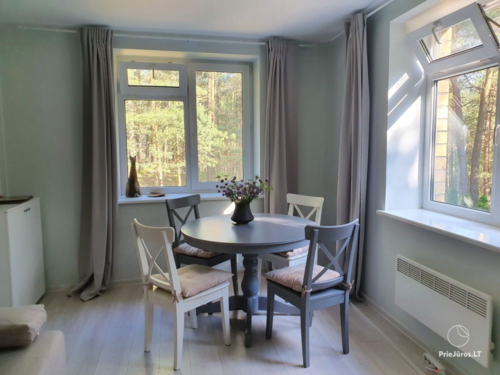 2-room apartments in Nida near the forest, private entrance, courtyard