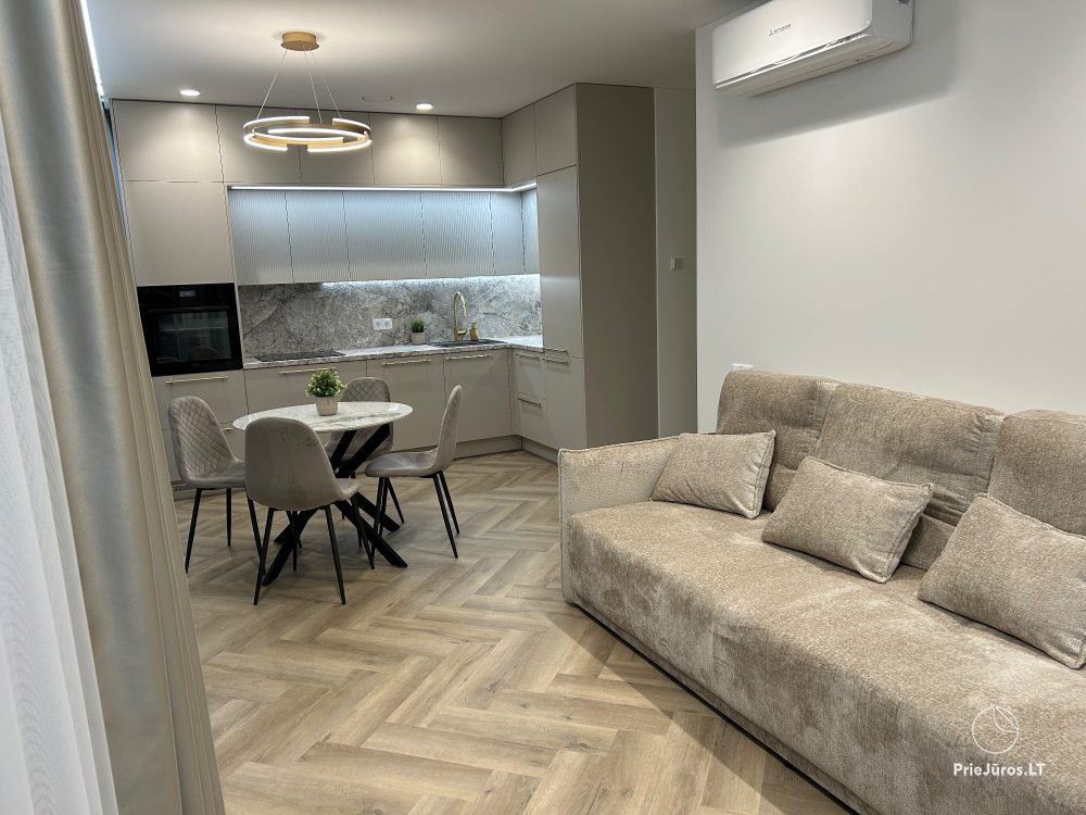 Park Apartments in Central Klaipėda. New, Cozy 3-Room Apartment with Lake View, Near the Old Town.