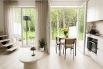 Cottage in Monciškės. 150 m from the sea with a view to a grove. Barefoot by the Sea. - 2