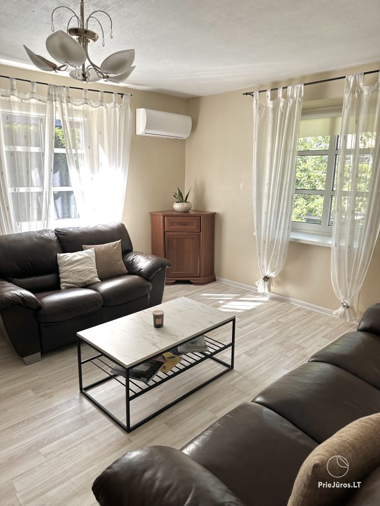 Two rooms apartment in the center of Nida with private garden