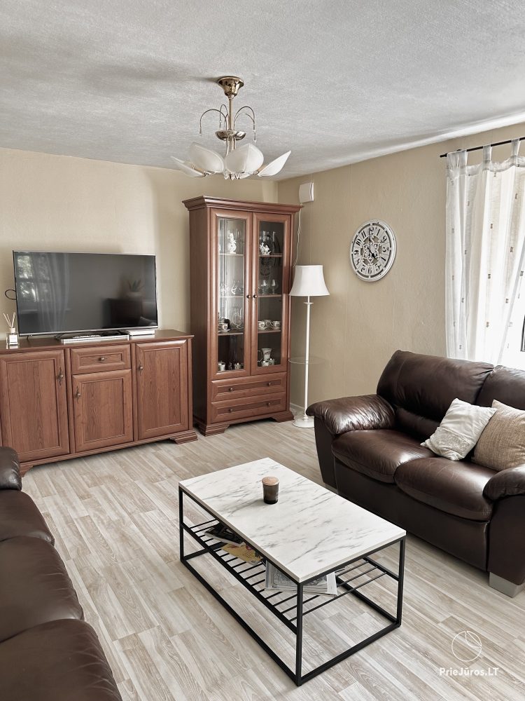 Two rooms apartment in the center of Nida with private garden