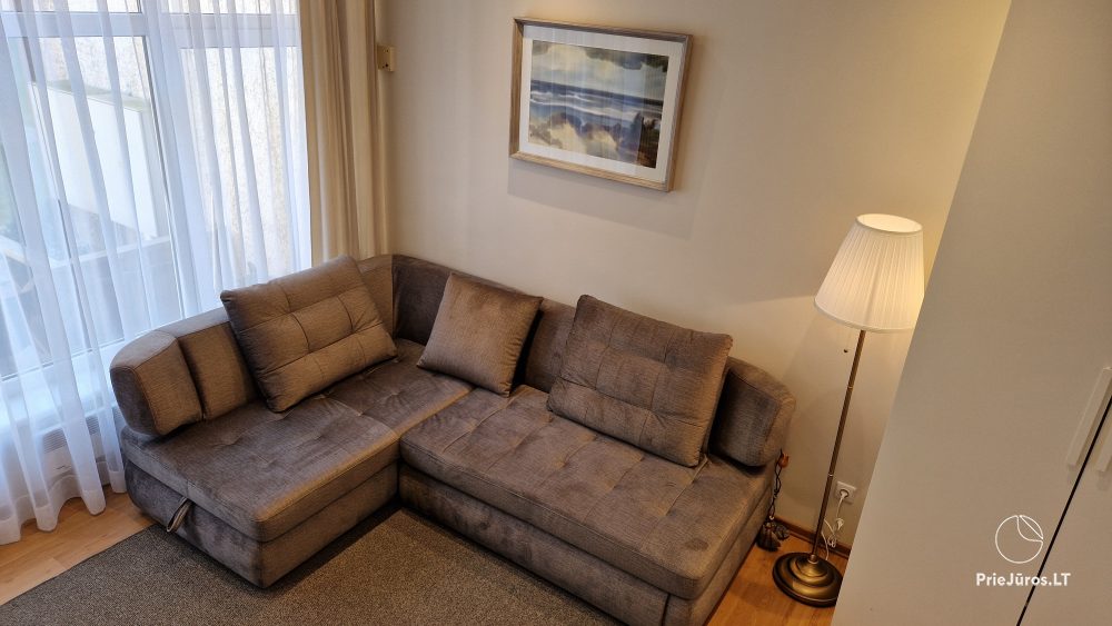 1 and 2 rooms apartments in Nida. The ground floor, 500 meters to the sea