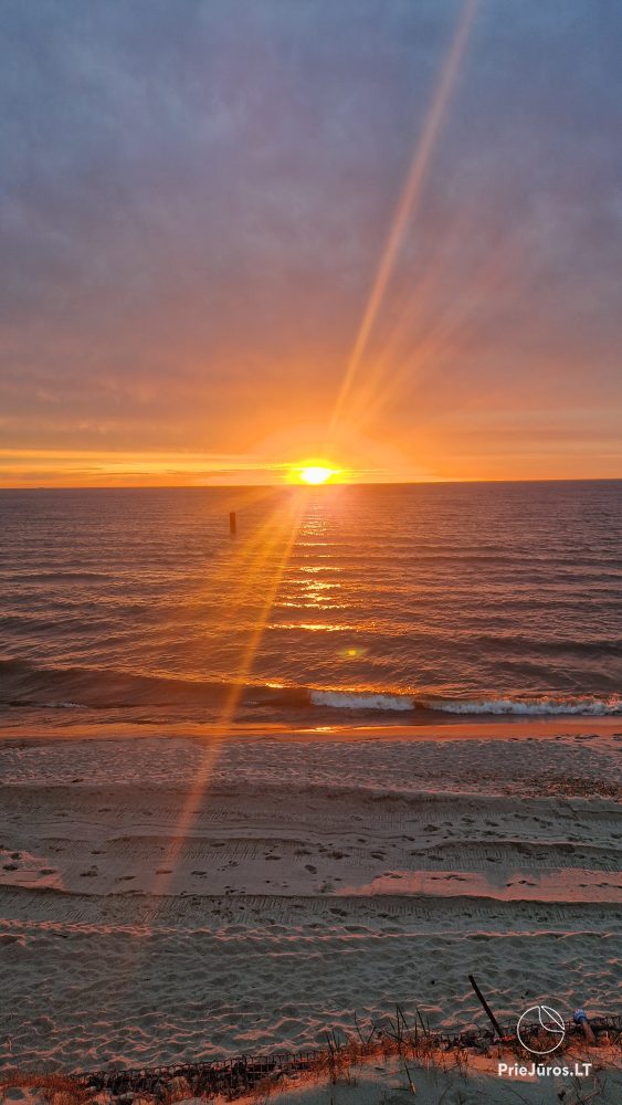 1 and 2 rooms apartments in Nida. The ground floor, 500 meters to the sea