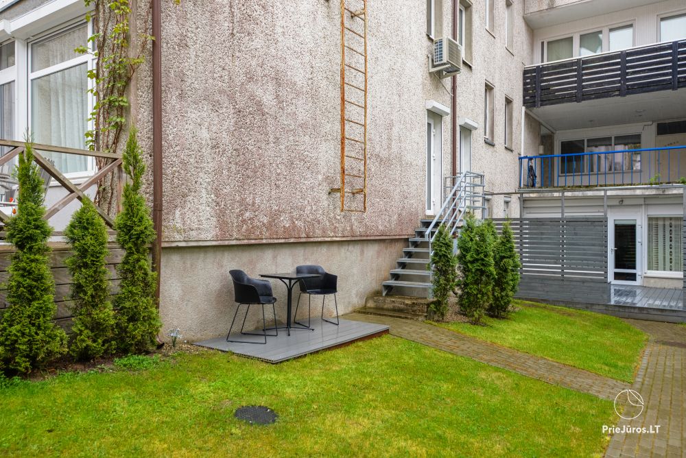 1 and 2 rooms apartments in Nida. The ground floor, 500 meters to the sea