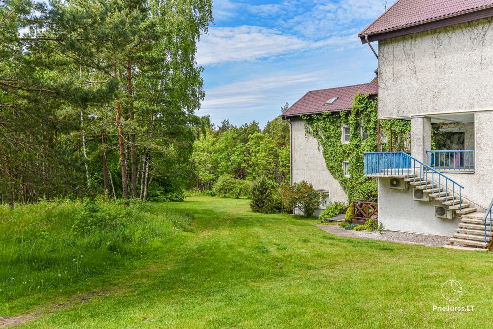 1 and 2 rooms apartments in Nida. The ground floor, 500 meters to the sea