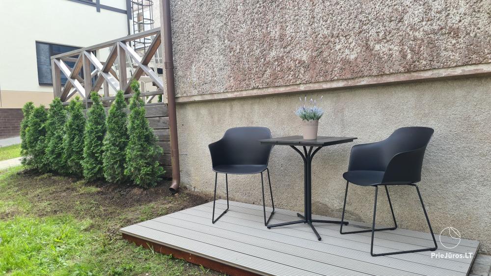 1 and 2 rooms apartments in Nida. The ground floor, 500 meters to the sea