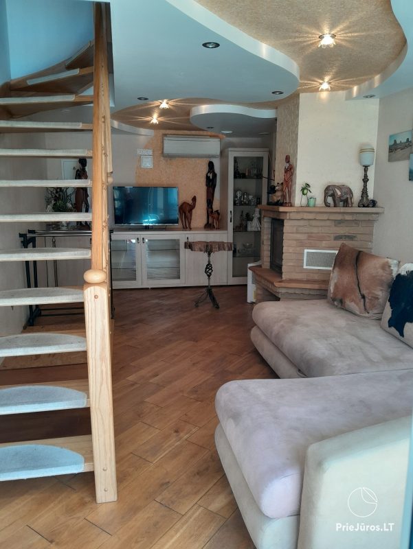 Apartment - townhouse in Nida with terrace, fireplace, air-conditioning