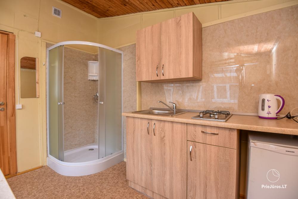 Rooms and holiday chalets for rent in Sventoji at the Baltic sea
