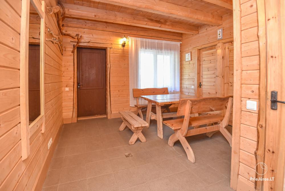 Homestead Lazdininkų pirtis for feasts and vacation: house, banquet hall, sauna, hot tub