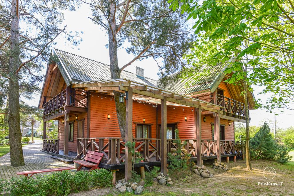 Homestead Lazdininkų pirtis for feasts and vacation: house, banquet hall, sauna, hot tub - 1